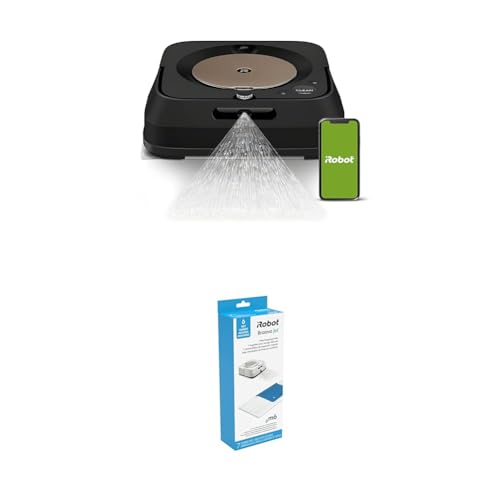 Image of iRobot Braava M6 Black w / Wet Mopping Pads 7PK