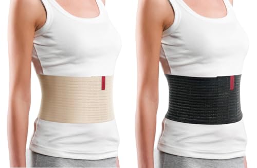 Fajas abdominales ORTONYX beige y negro 6.25 pulgadas S/M pack 2 miniatura 1