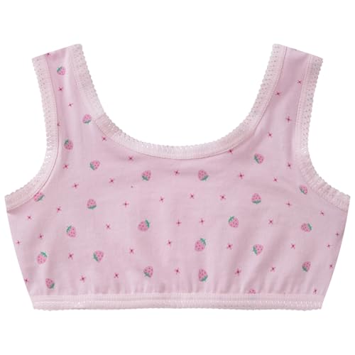 Girls Cotton Cropped Training Bra for Girls Seamless Cami Bralettes for Girls 7-14 Years4
