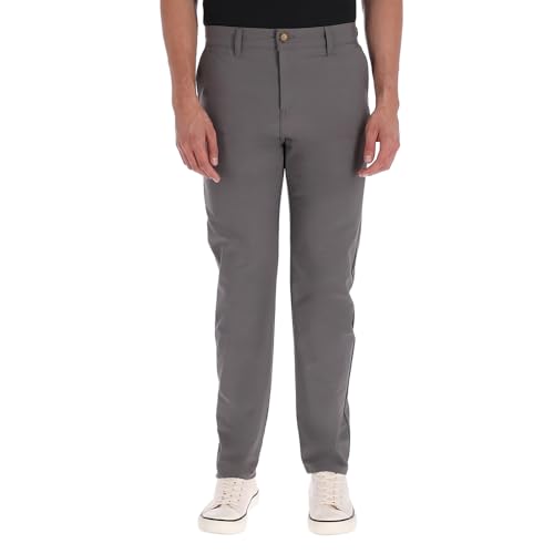 Opiniones de Tela Gris Oxford los mejores 5. 42 Pantalón Chino para Golf de Hombre, Moderno Elástico y Versátil, Corte Slim Stretch con Bolsillos Laterales y Traseros. (Gris Oxford 34)