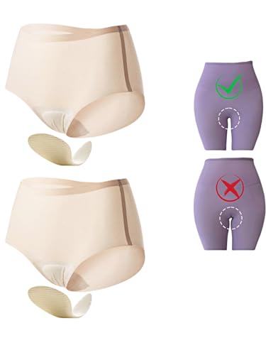 Image of Seamless Anti Embarrassment Workout Underwear | No-Show Invisible Thongs, Smooth Contour Proof Intimates, Cameltoe Concealer Clothing Layer