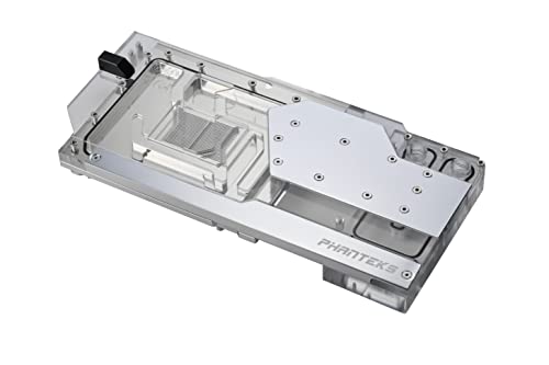 Image of Phanteks (PH-GB4090AS CR01 BP) Glacier G40 ASUS GPU Block for ASUS ROG Strix /TUF Gaming RTX 4090, Full Cover Nickel-Plated Copper Block, Cast Acrylic, Aluminum Cover Plates, Digital-RGB, Chrome