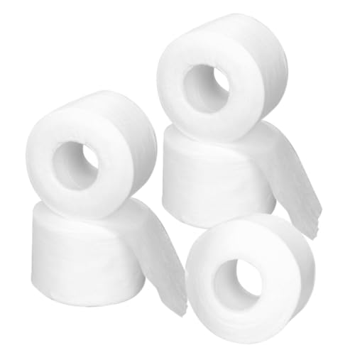 LALADEFIEE 5ロール 防水耐久バーバーネックストリップ巻 軽量不織布製ヘアカット用理髪サロン用品 専門的で使いやすい使い捨て首巻き