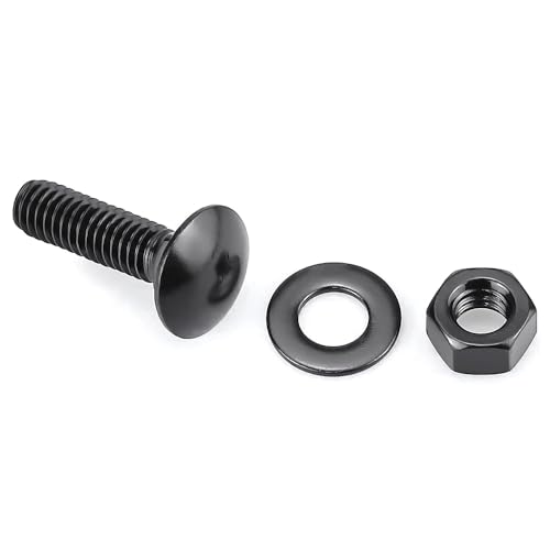 Tornillos de 5/16-18 x 1-1/4 pulgadas antióxido para madera y metal con tuercas y arandelas 7