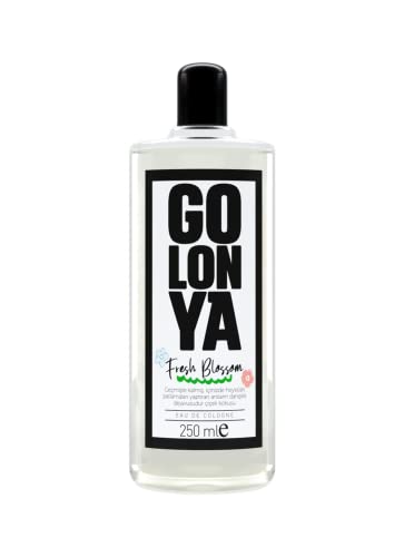 Golonya - FRESH BLOSSOM - Garrafa de água de colónia, 250 ml com vaporizador - refrescante - Intenso - aroma floral - spray de perfume unissexo que dura muito tempo