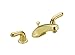 Delta 3543-PBLHP Classic Less Handles Two Handle Widespread Lavatory Faucet, Polished Brass, 1-Pack