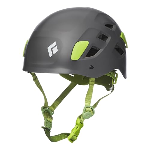 BLACK DIAMOND Half Dome Rock Climbing Safety Helmet | Adjustable Fit | Lightweight & Durable | Ventilated Protection | Slate | Medium/Large