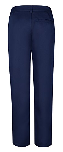 Image of Bienzoe Boys School Uniform Pants: Kids Stretch Polyester Adjustable Waist Dress Pant