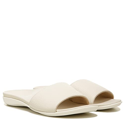 Vionic Val Women's Slide Sandal Cream Tumbled Leathe - 9 Medium #TOP1