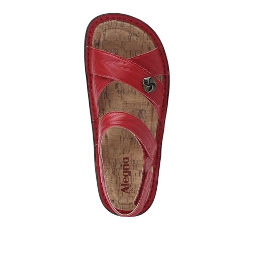 Image of Alegria Women Kelsi Cross Strap Adjustable Leather Sandal