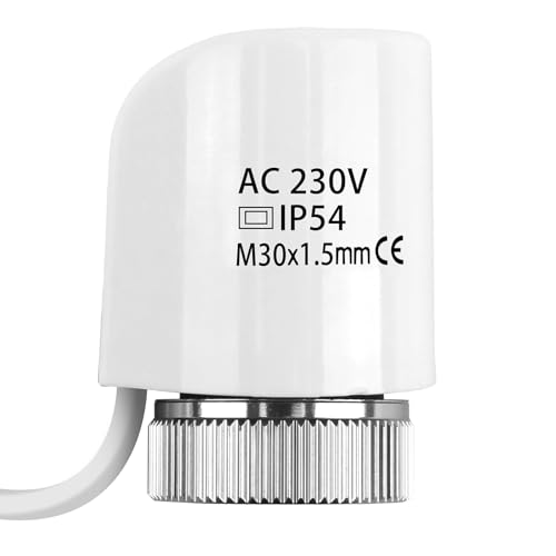 230V Actuator for Underfloor Heating, M30 x 1.5, Normally Closed