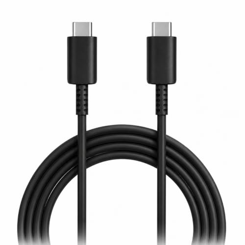 Image of 25W Type-C to C Data Cable|PD 3A SuperFast Charging wire Compatible with Samsung Galaxy-M17e 5G /M17 /A17 /M56 /F07 /F70e / F05 /F06 /M07 /A16 /A15 /A14 /A35 / S26 /S26 Plus /5G /25Watt USB-C Cord, Black