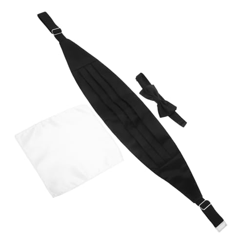 Veemoon Wedding Groomsmen Bow Tie Cummerbund Set Formal Tuxedo Accessories for Men
