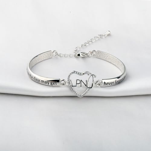 LPN Nurse Charm Bracelet Licensed Practical Nurse Appreciation Graduation Gift for Nursing Students Jewelry4