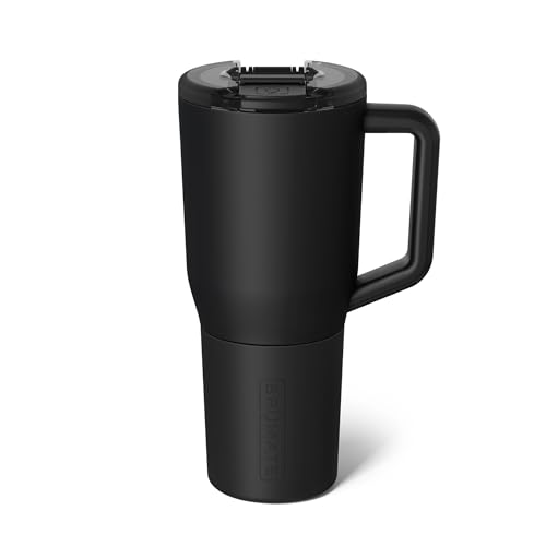Image of BruMate Muv - 35oz 100% Leak Proof Insulated Coffee Mug with Handle & Lid - Stainless Steel Coffee Travel Mug - Double Walled Coffee Cup (Matte Black)