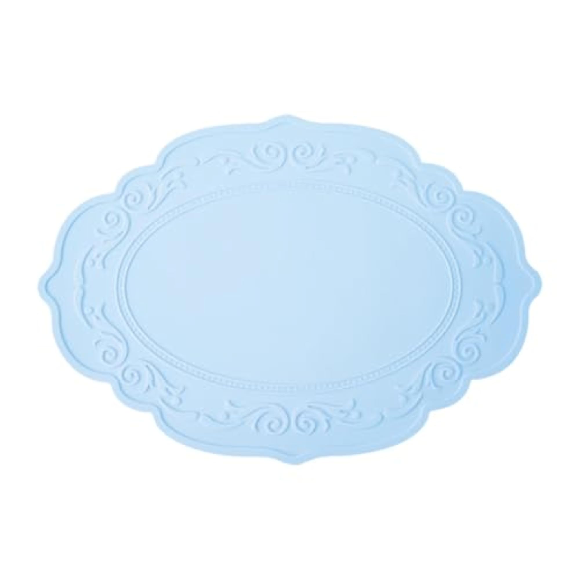 Portable Blue Oilproof Dining Table Placemat