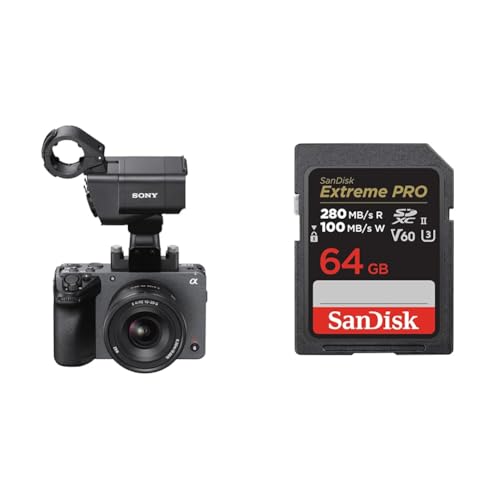 SONY(\j[) APS-C Cinema Line FX30 XLRnhjbgf(YȂ) ILME-FX30 + SanDisk SDJ[h 64GB SDXC Class10 UHS-II V60 ǎő280MB/sExtre