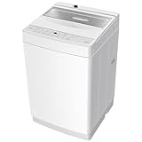 SAMKYO 洗濯機 7kg 全自動 一人暮らし 幅51㎝ 最短10分洗濯 透明ガラスドア 槽洗浄 予約機能 コンパクト 1-3人用 部屋干し スリム 静音 B700 ホワイト
