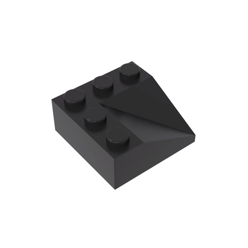Gobricks GDS-860 Slope 33° 3 x 3 Double Concave 10PCS Compatible with Lego Toy 4723 3046 99301 4218890 DIY Parts and MOC Components for Major Brick Brands Color:Black 26