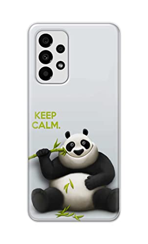 Image of PRINTFIDAA� Printed Hard Back Cover Case for Samsung Galaxy A73 5G Back Cover (Cartoon Panda) -2808