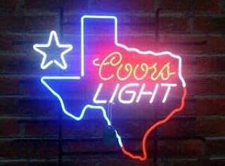 Beer Bar C oor Light Lone Star Texas Neon Lamp Sign 17inx14in Pub Lighting Glass Handmade