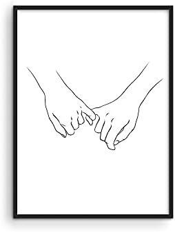 Pinky Promise Wall Art Line Drawings – By Haus & Hues | Modern Wall Art Contemporary Decor Pictures for Bedroom Wall Decor Aesthetic Holding Pinkies Line Drawings UNFRAMED 12” x 16” (Holding Pinkies) Pinky Promise Wall Art Line Drawings – By Haus & Hues | Modern Wall Art Contemporary Decor Pictures for Bedroom Wall Decor Aesthetic Holding Pinkies Line Drawings UNFRAMED 12” x 16” (Holding Pinkies)