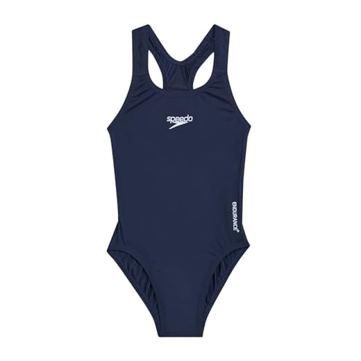 Speedo Mädchen Essential Endurance+ Medalist Swimwear, Marineblau, 28 (9-10 Years)