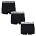 Produktbild Herren Ben Sherman Schwarze Boxershorts | Trunks aus weicher, baumwollreicher Textur mit kontrastierendem elastischem Bund | Bequeme und atmungsaktive Unterwäsche in Schwarz - Dreierpack