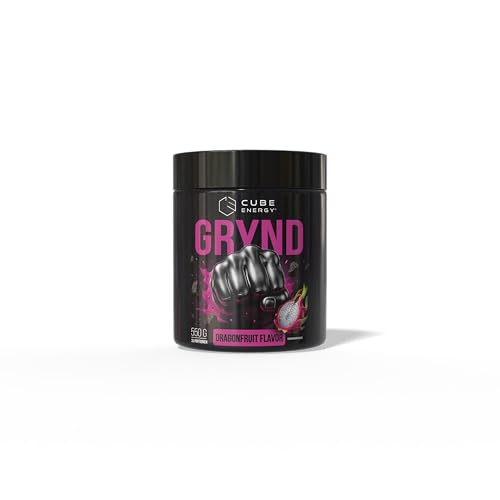 Cube Energy GRYND Pre Workout Booster – Dragonfruit – 550g (22 Portionen).