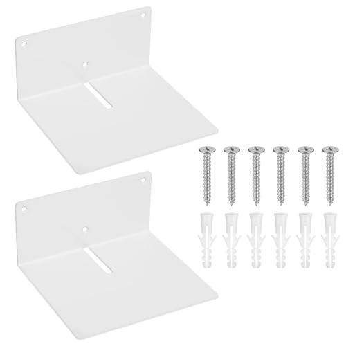 2 Pcs Metal Floating Shelves for Wall Floating Wall Shelves, Small Wall Shelf