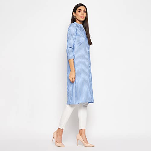 Image of CAMEY Women Striped Cotton Dress