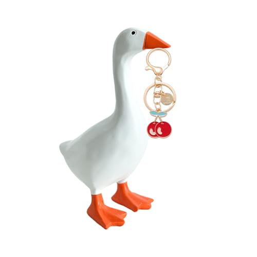 GJFASGF Magnetic Goose Key Holder, Cute Duck Statue Key Hanger, Kawaii Magnetic Silly Goose Figurines,Funny Office Desk Decor Bedroom Decorations Home Decor Aesthetic