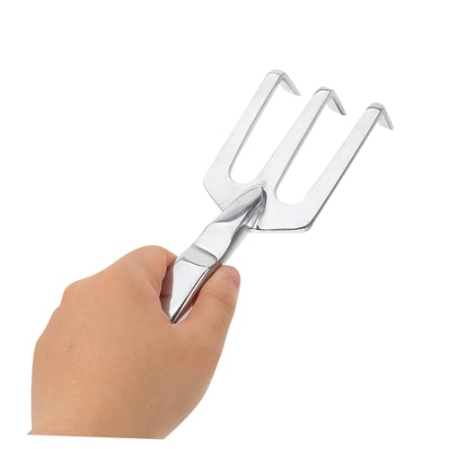 Rastrillo de mano de aleación de aluminio para jardín miniatura 4