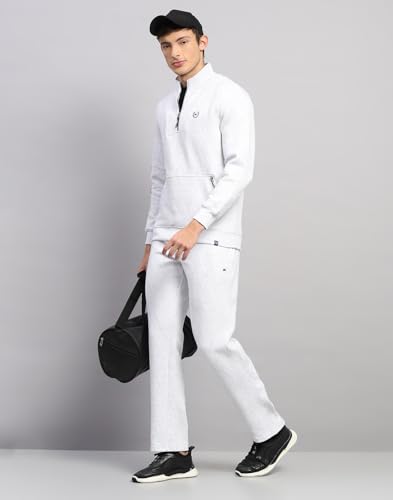Image of Monte Carlo Mens Regular Fit Solid Collar Neck Full Sleeves Winter Tracksuit| Men Track Suit | Stylish Sportswear Set with Jacket and Lower | Activewear Set For Men's (Pack Of 1)