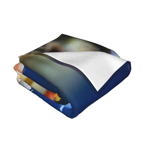 Couverture flanelle hippocampe PHAYAH plaid de lit 203x152 cm multicolore - 3