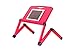 Produktbild WHHWYD Kunststoff Computer Schreibtisch Computer Schreibtisch Klapptisch Bett Notebook Aluminium Halterung,rot,A