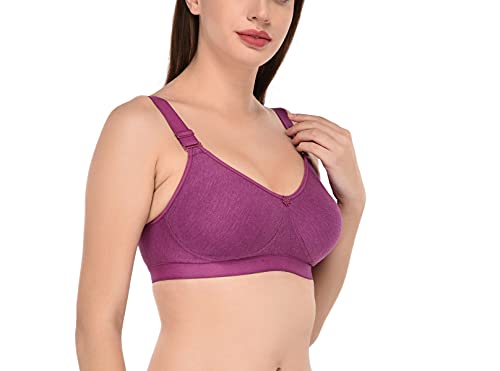 Image of Viral Girl Cotton Hosiery Women's Bra | Non-Padded Wire-Free Design with Adjustable Straps | Full Coverage Comfortable Bra | Soft Stretchable Fabric for All Day Support