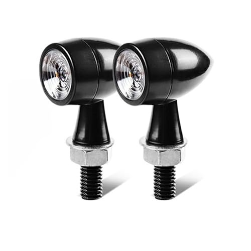 Lampes LED universelles pour motos clignotants 12V et feux stop anti-collision 8mm