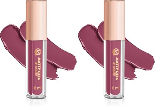 Image of Matte Quin Lip Color| Matte Texture|Long Wear |Smudge Proof |Waterproof-6ml (MQ Flat-221) (Pack of 2)