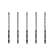 Meccion Fliesenbohrer 5tlg. 4mm Glasbohrer Professionell Kreuz Wolframkarbid Bohrer für Fliesen, Keramik, Mauerwerk, Glas, Kunststoff, Holz, Porzellan, Weichmetall