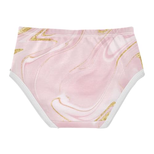 Cotton Toddler Underwear Floral Marble Texture Pink Cute Panties Girl Cartoon Underpants Briefs 2t2