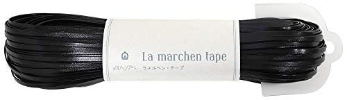 Amazon.co.jp: メルヘンアート ラ メルヘン・テープ 3ｍｍ 150ｇ 約50ｍ Col.153 フェイクレザーブラック 1玉
