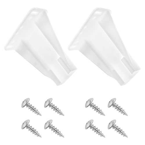 Kitchen Drawer Rail Bracket for Prime-Line R 7240 Rear Drawer Track Back Plate Nylon Drawer Side Track Brackets White -1 Pair