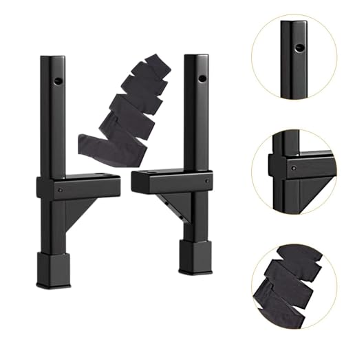 Colaxi Video Game Role Play Stilts Solid Wood Stilt Heavy Duty 45/50/55/60cm Folk Dance Props for Festivals Traditional Performances, Black, 50cm