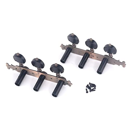 WNWN Tuners De Guitare Classique 3×3 Touches De Syntonisation Têtes De Machine Set, Laiton Antique Mécaniques Guitare… - Les Beatles, Paul McCartney, John Lennon, RIngo Starr, George Harrison WNWN Tuners De Guitare Classique 3x3 Touches De Syntonisation Têtes De Machine Set, Laiton Antique Mécaniques Guitare… – Image 3