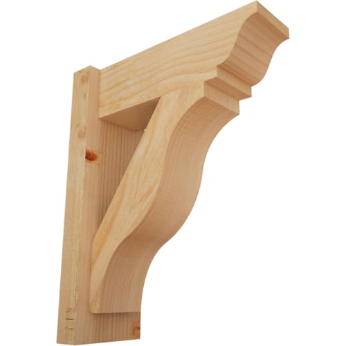 6"W x 16"D x 20"H Funston Rough Sawn Traditional Outlooker, Douglas Fir
