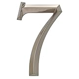 Whitehall Products Classic 6 Inch number 7 Polished Nickel, 6 Inch