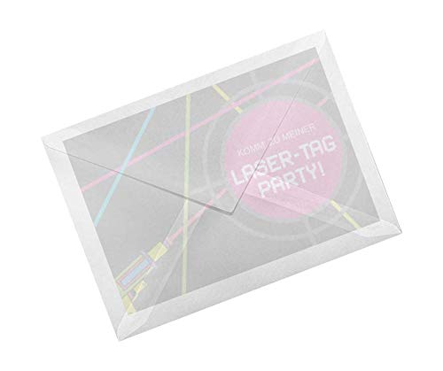 12x "Lasertag" Einladungskarten + Umschläge - Set/Lasertag Party Einladungskarten Kindergeburtstag - Einladungen Karten Kinder Geburtstag