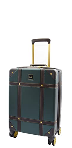 A1 FASHION GOODS Valise rétro à coque rigide à 8 roues style coffre de voyage archaïque,...