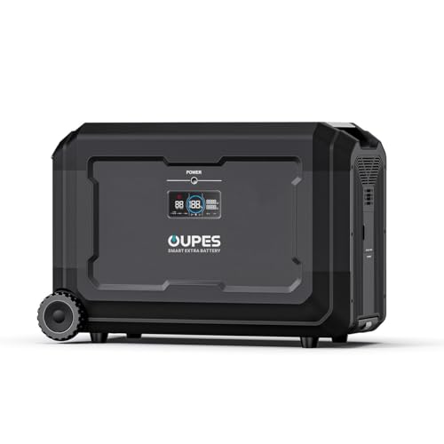 OUPES B5 Smart Extra Battery for Mega5, 5040Wh LiFePO4 Battery Backup, 2.4H to Full Charge, Battery Backup for Home Use, Blackout, Camping, RV